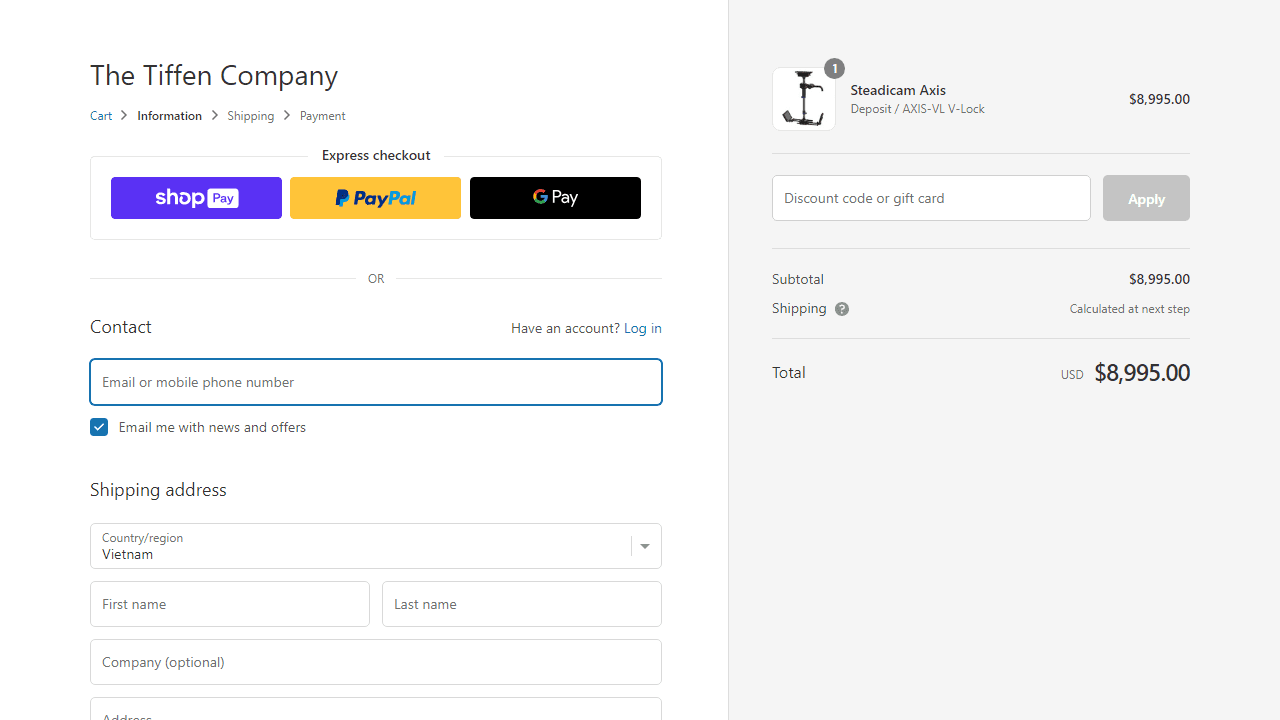 How to apply Tiffen coupon code